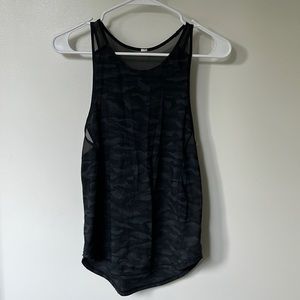 camo lululemon running tank top